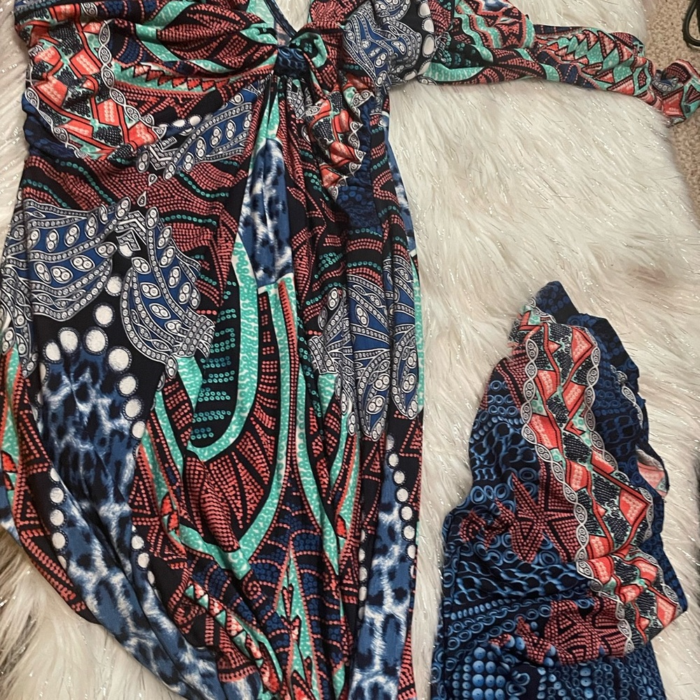 Colorful Patterned Dress - Picture 3 of 3